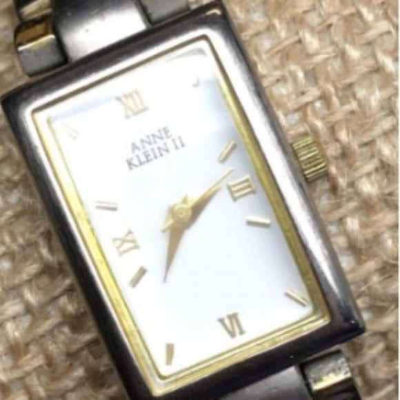 Anne Klein II Ladies Watch As Is Silver Gold 10/6059 753H White Quartz Mvmt main image 9